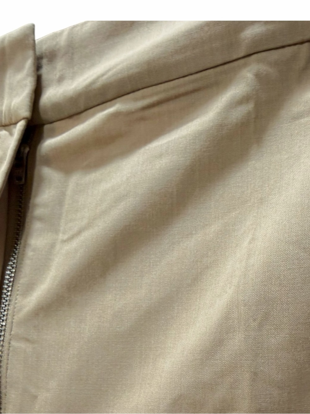 NWT GANNI Safari Beige Drapy Crop Trousers Size 42 / US Large - Picture 4 of 13